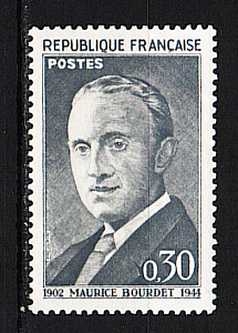 Франция, 1962, Морис Бурде, Движение Сопротивления, 1 марка